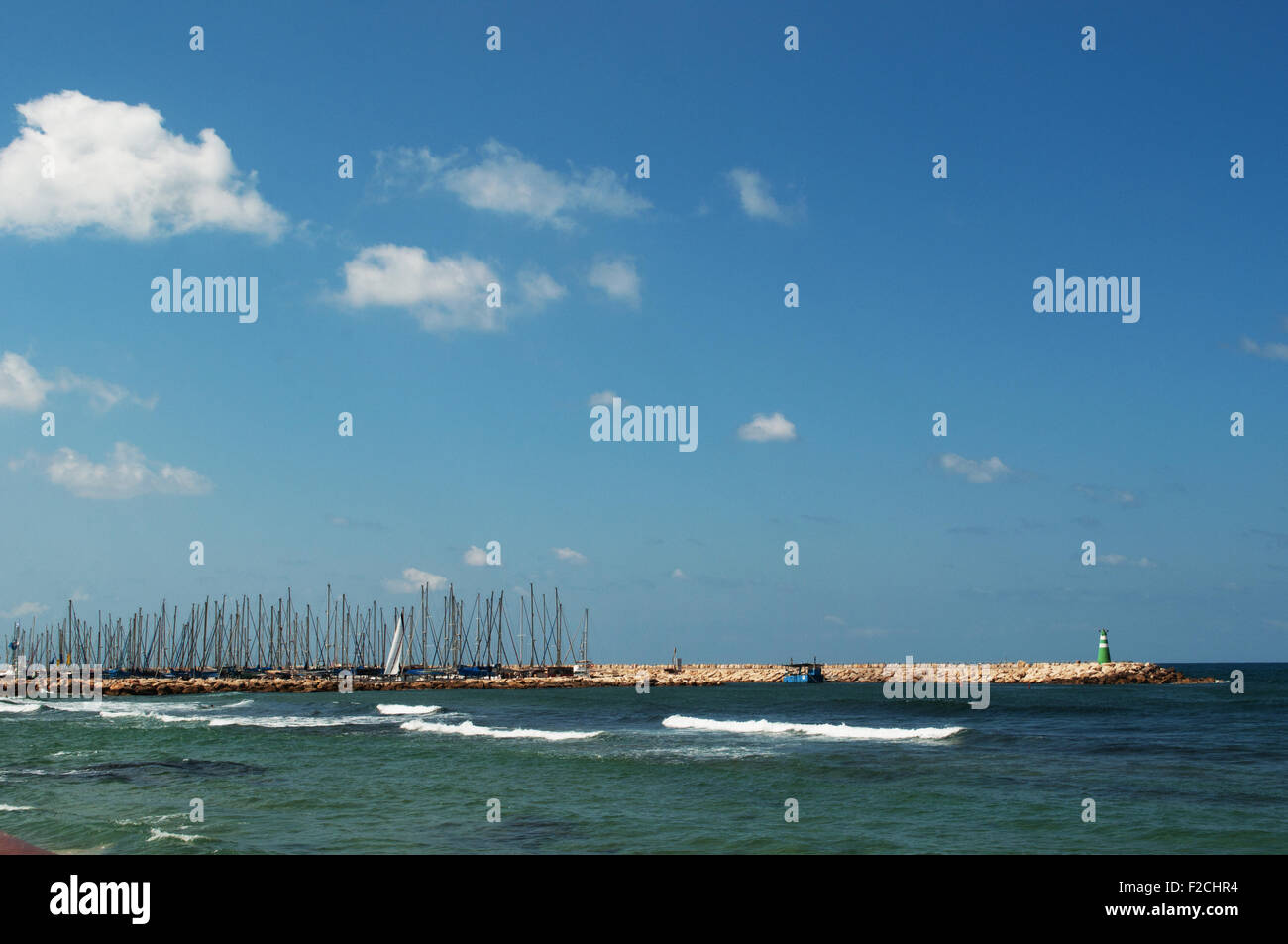 L'été à Tel Aviv, Haifa, Jaffa, Israël, Mer Méditerranée Banque D'Images
