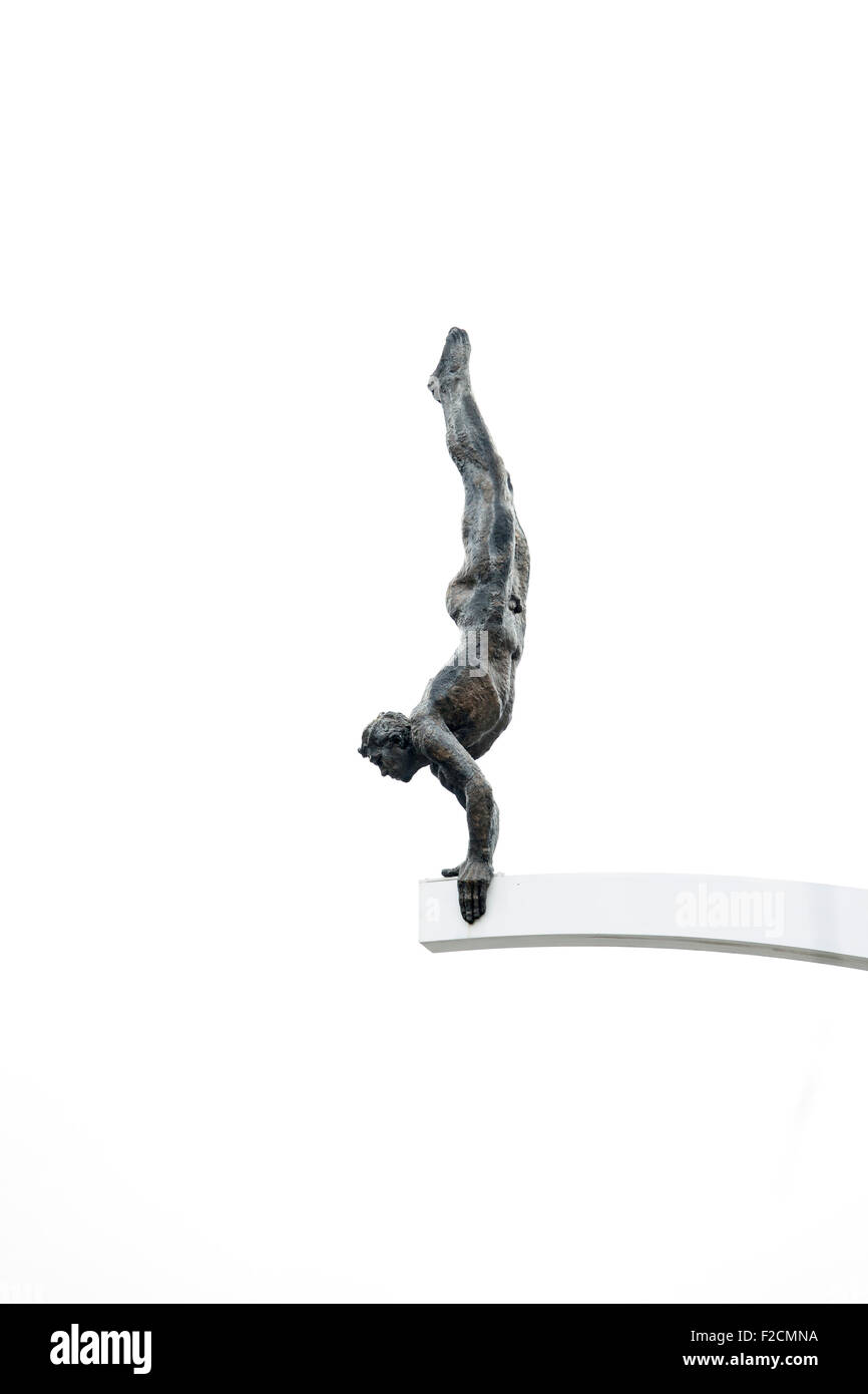 Amoy-Art Statue Décor Plongeur Figurine Sculpture Résine Arts Cadeau 19cm