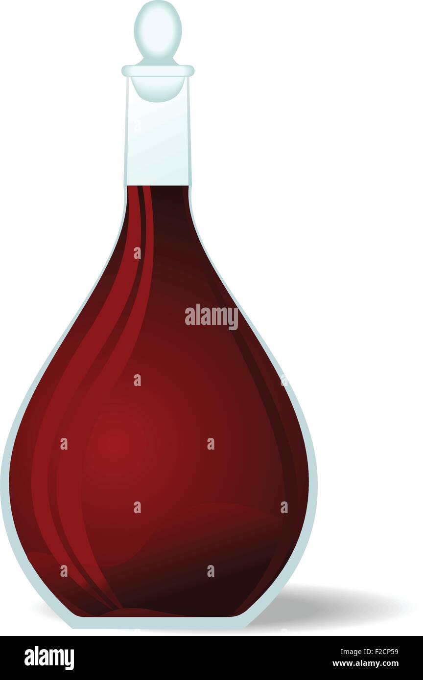 Décanteur à vin rouge Illustration Illustration de Vecteur