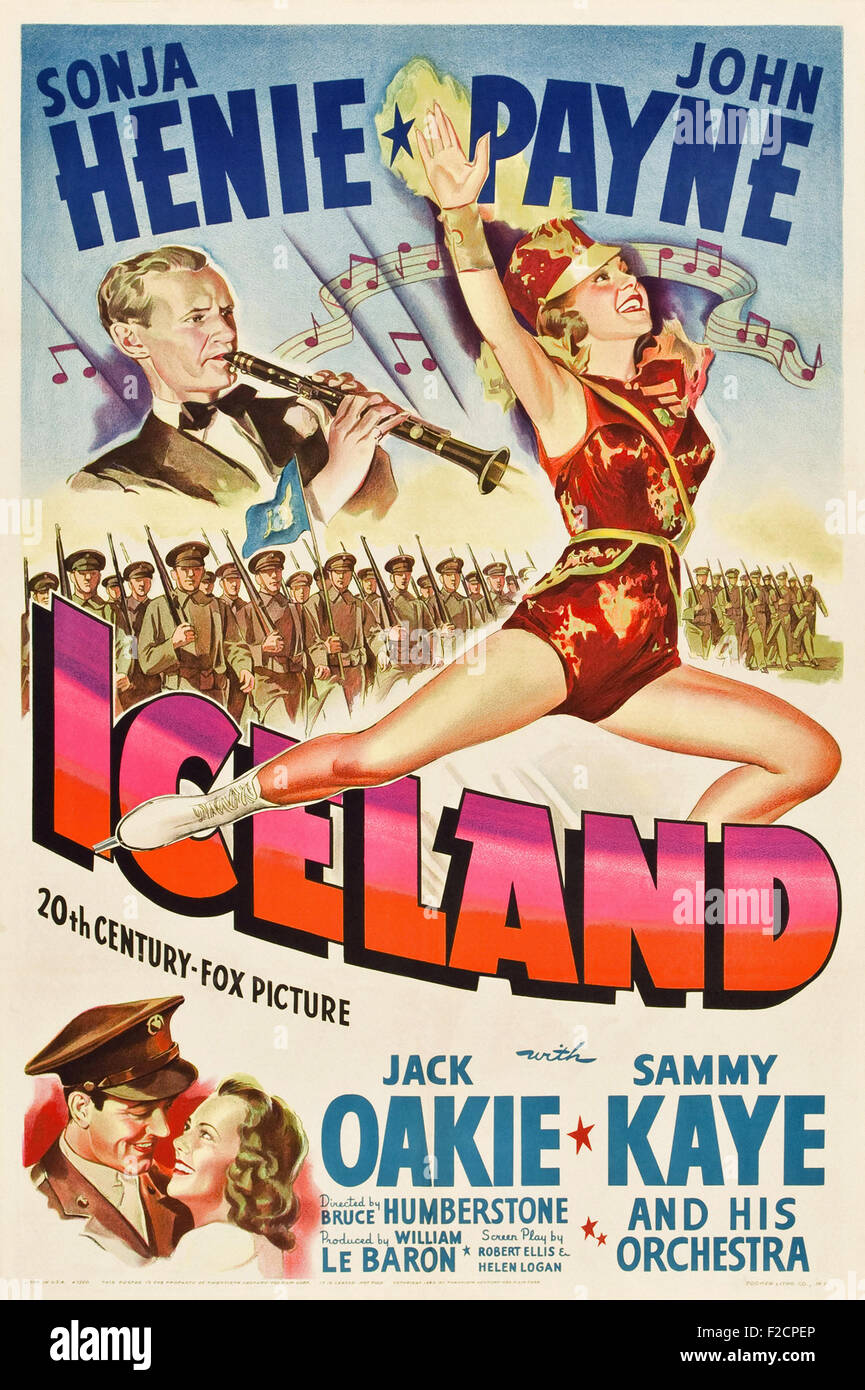 Islande (1942) 01 - l'affiche de film Banque D'Images