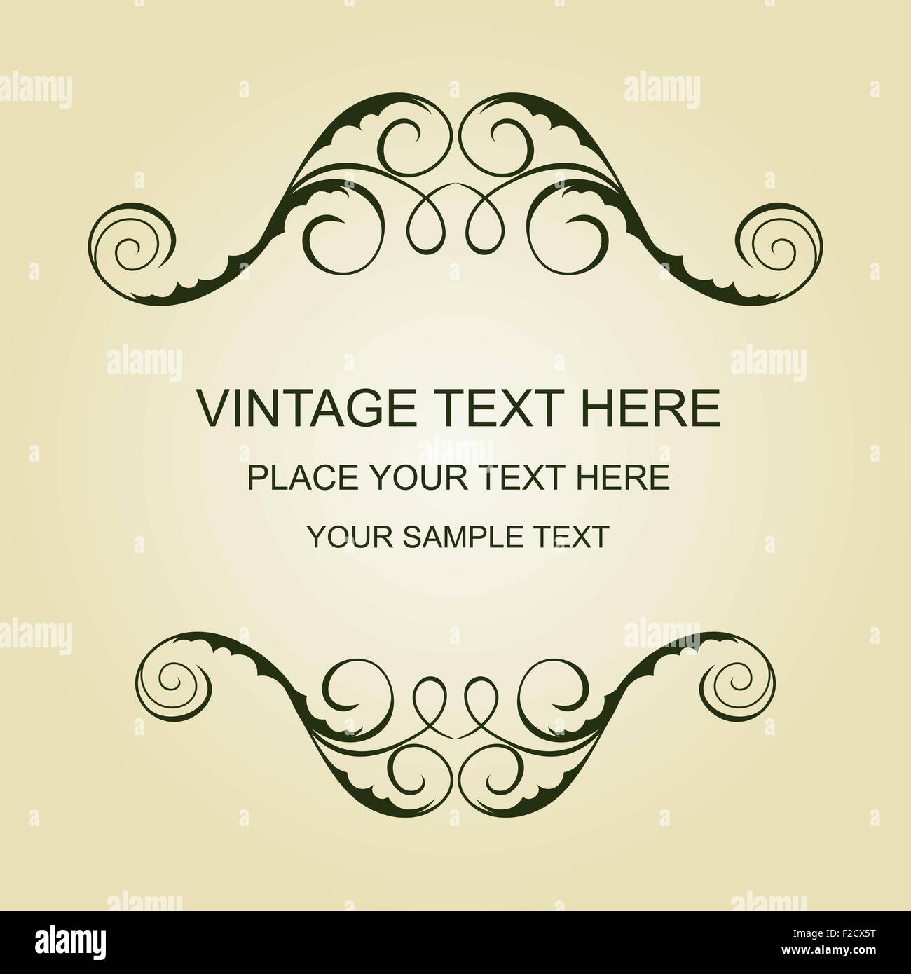 Modèle Vintage Illustration de Vecteur
