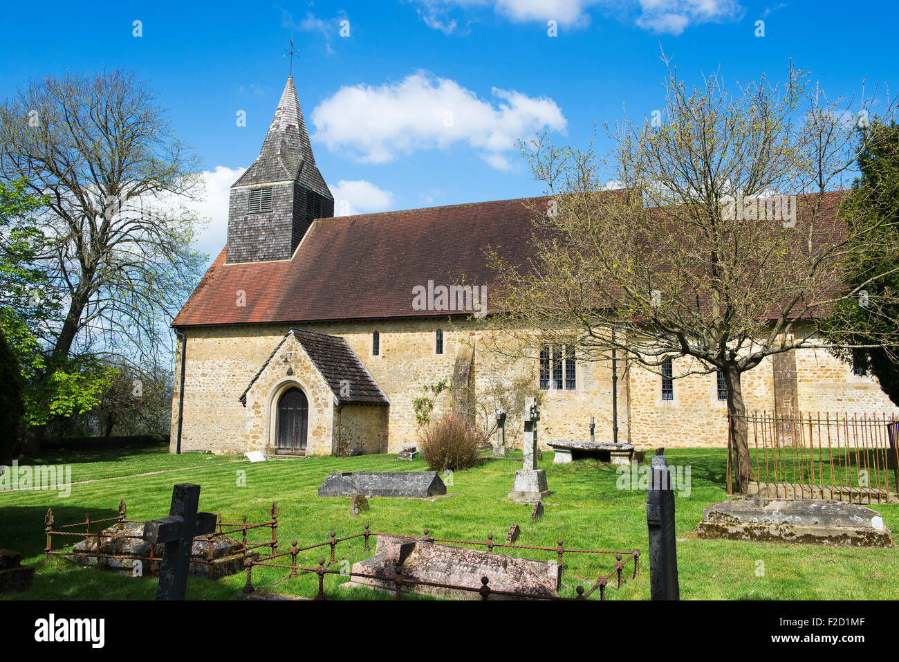 L'église de St James, dans le hameau de Abinger Common, Surrey, UK Banque D'Images