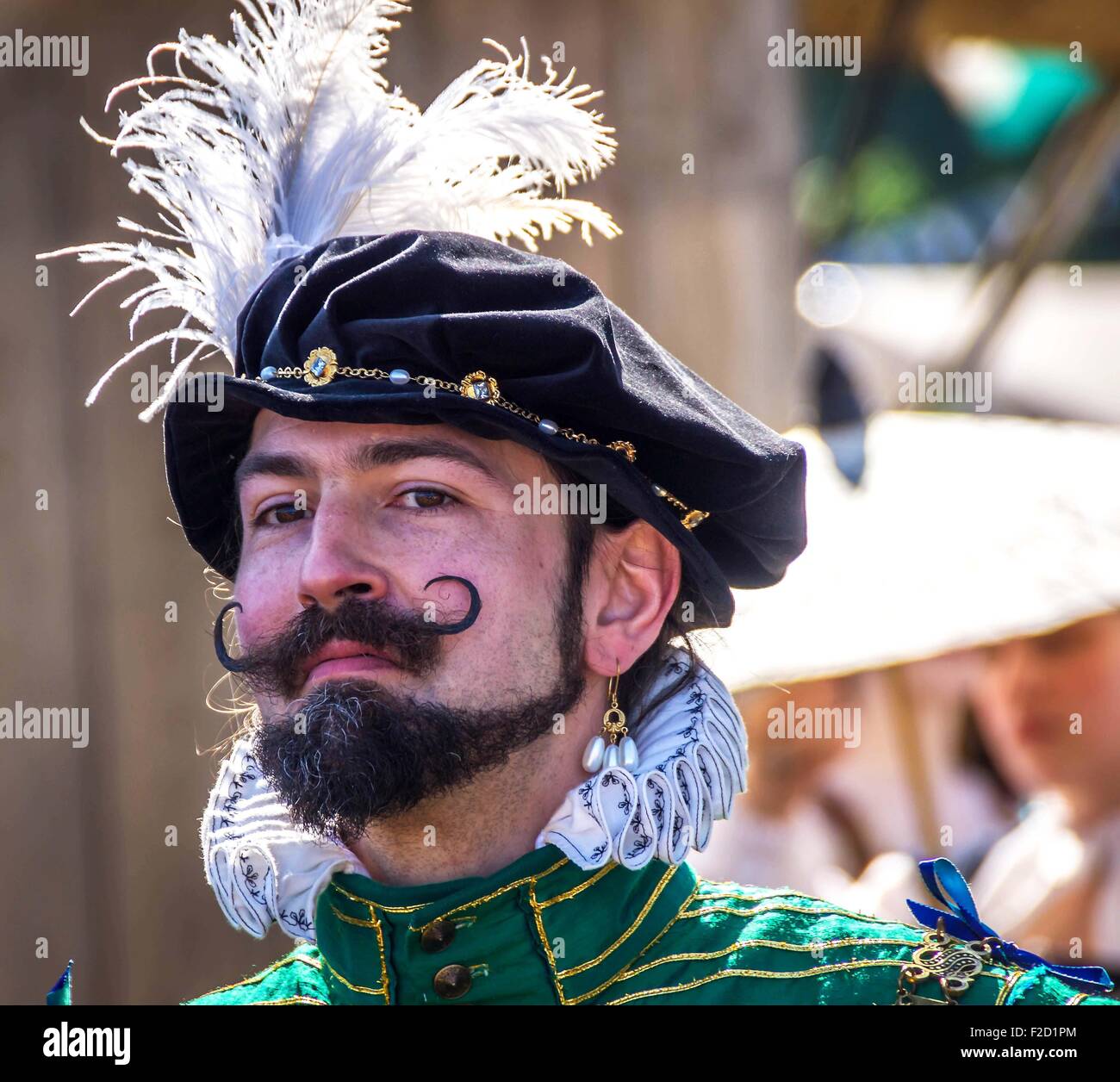Participant à la Renaissance Washington Faire, Sumner, Washington. Août, 2012 Banque D'Images Participant à la Renaissance Washington Faire, Sumner, Washington. Août, 2012 Banque D'Images