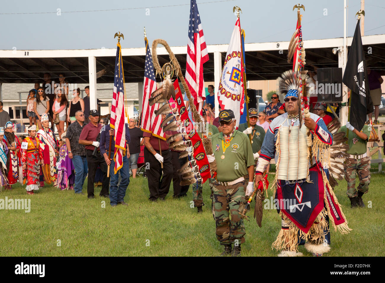 Rosebud Indian Reservation, Dakota du Sud - la tribu des Sioux de Rosebud (wacipi Powwow annuel). Banque D'Images