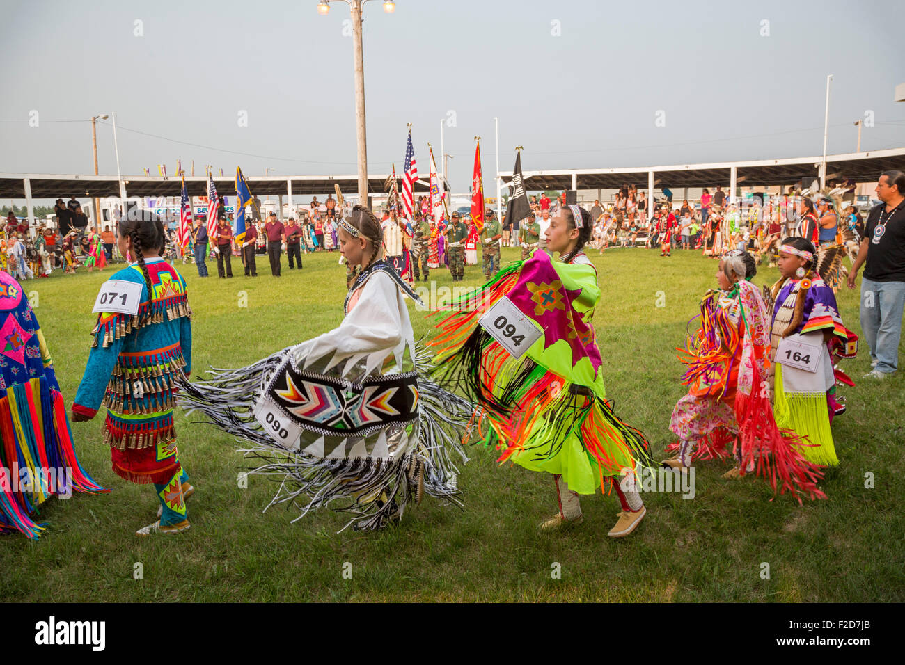 Rosebud Indian Reservation, Dakota du Sud - la tribu des Sioux de Rosebud (wacipi Powwow annuel). Banque D'Images