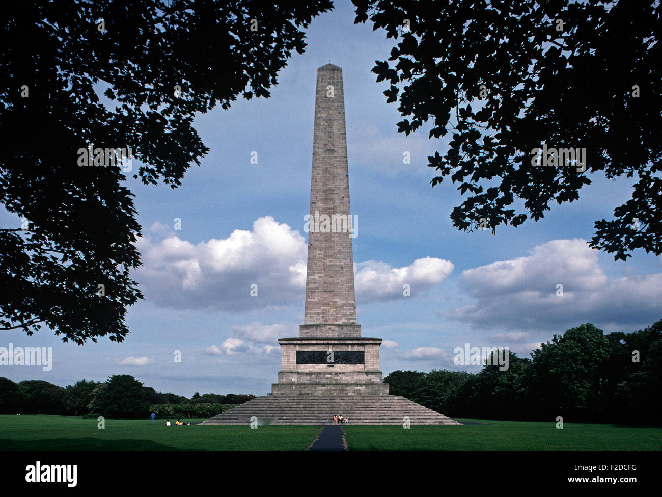 Le Wellington Monument à Phoenix Park mentionné par James Joyce dans Finnegans Wake '' comme 'Wallinstone', Dublin, Irlande Banque D'Images