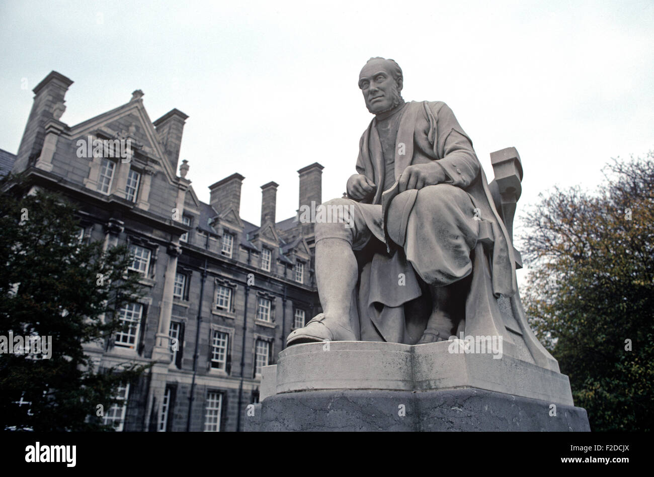 Trinity College Provost, le révérend George Salmon à partir de 1880-1904, visé à l'"Ulysse" de James Joyce, Dublin Banque D'Images