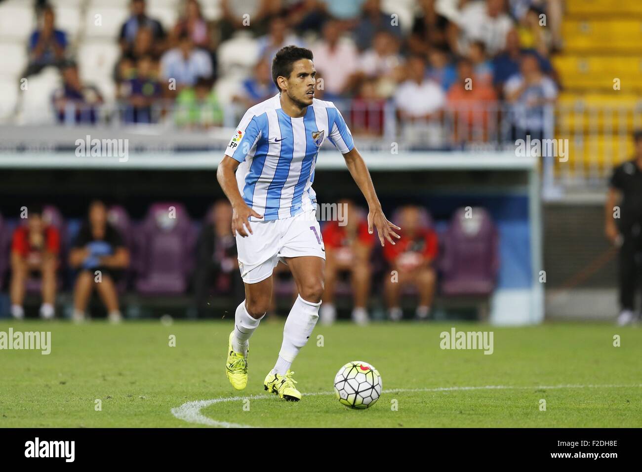 Malaga, Espagne. 13 Sep, 2015. Rocio (Malaga) Football/soccer : espagnol 'Liga BBVA' match entre Malaga CF SD Eibar 0-0 à la Rosaleda Stadium à Malaga, Espagne . © Kawamori Mutsu/AFLO/Alamy Live News Banque D'Images