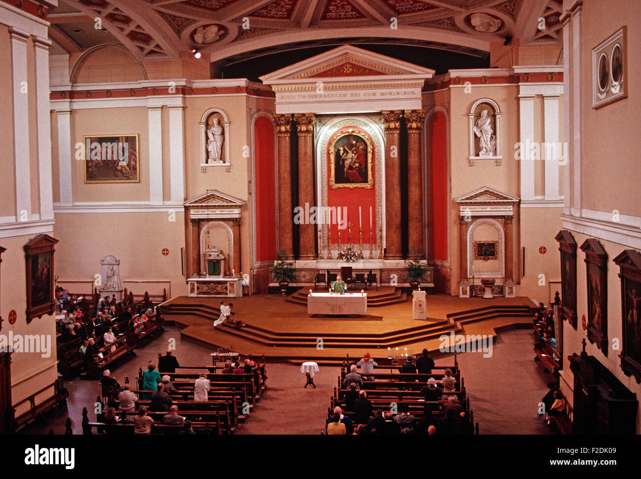 L'église St Andrews, Westland Row, Dublin, dénommé All Hallows Church par James Joyce dans "Ulysse", Dublin, Irlande Banque D'Images