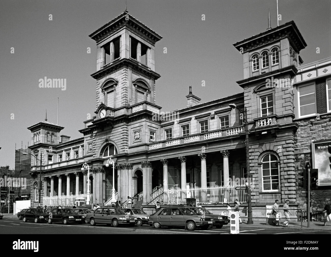 La gare Connolly auparavant appelé Amiens Street Station, visés au James Joyce "Ulysse", Dublin, Irlande Banque D'Images