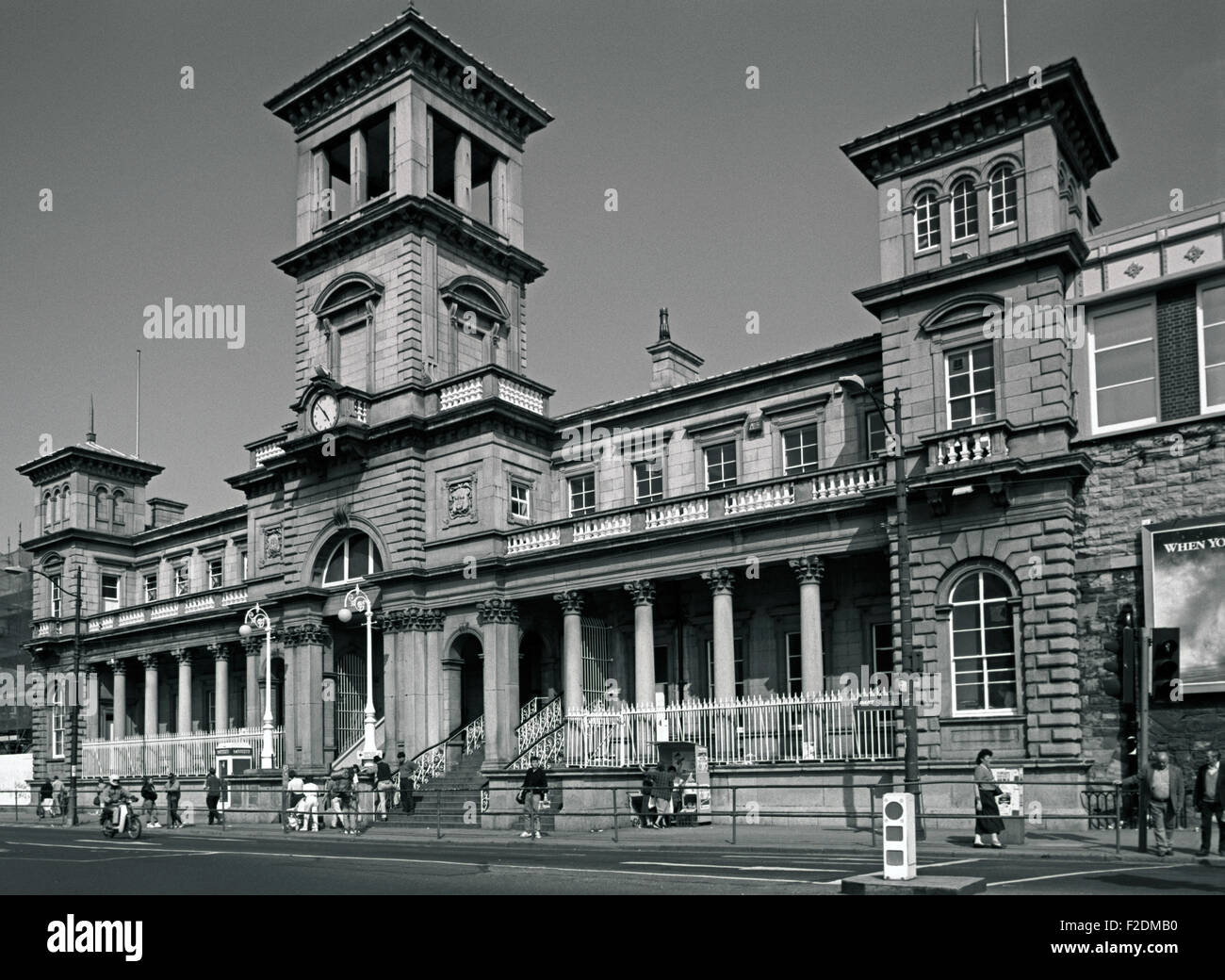 La gare Connolly auparavant appelé Amiens Street Station, visés au James Joyce "Ulysse", Dublin, Irlande Banque D'Images