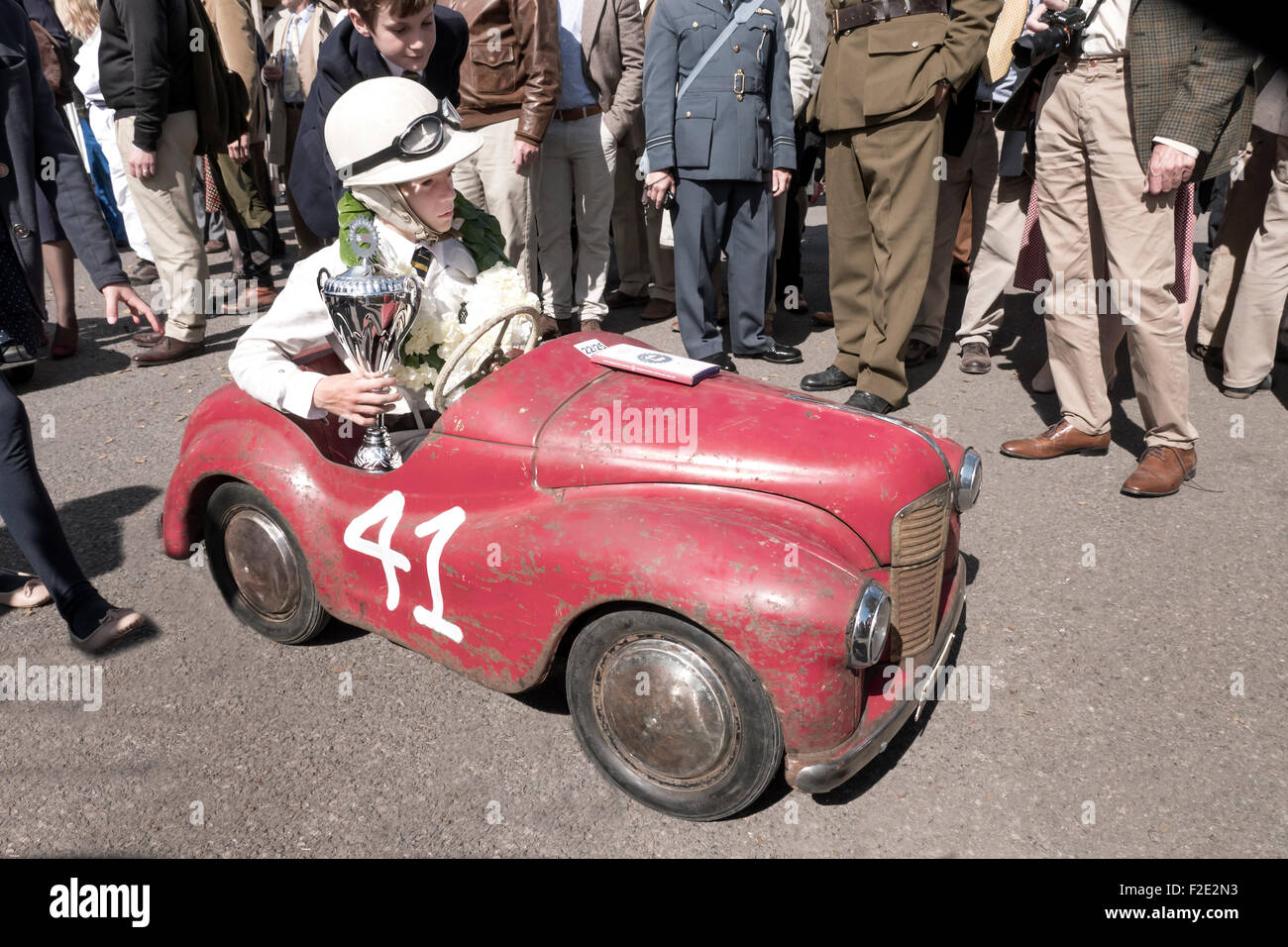 Goodwood Revival 2015. Vainqueur de la coupe de Settrington Banque D'Images