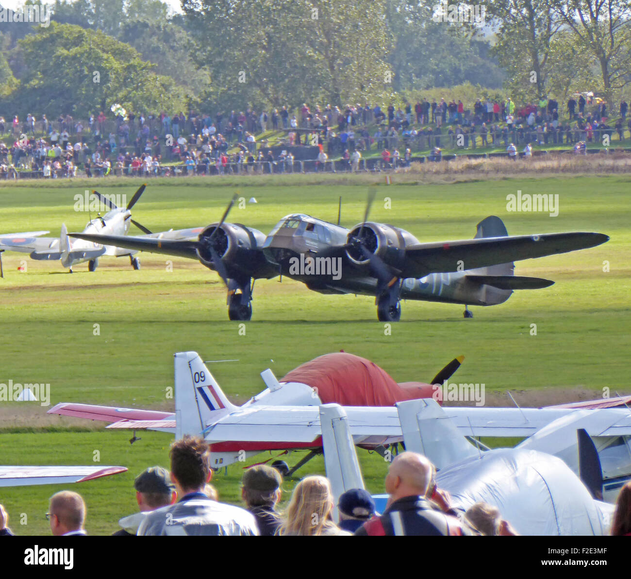 Un bombardier Bristol Blenheim à Goodwood commémorations de la bataille d'Angleterre en septembre 2015. Banque D'Images