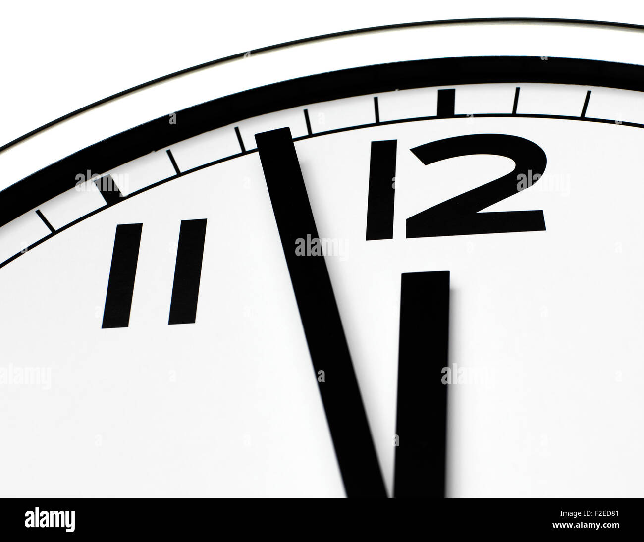 Close up d'horloge à 12 heures Banque D'Images