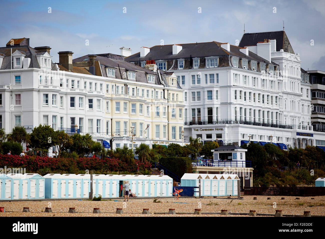 Hôtels bord de mer à Eastbourne, East Sussex, sur la côte sud de l'Angleterre Royaume-uni Grande-bretagne British United Kingdom Europe Eu Banque D'Images