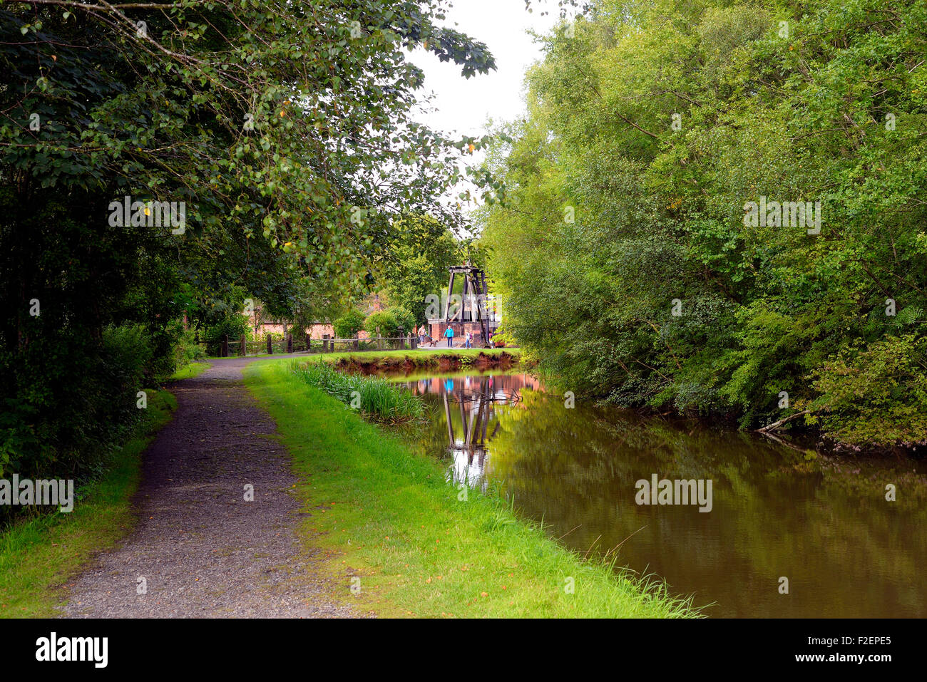 Blists Hill est un musée en plein air construit sur un ancien complexe industriel situé dans la région de Telford Madeley Shropshire en Angleterre Banque D'Images