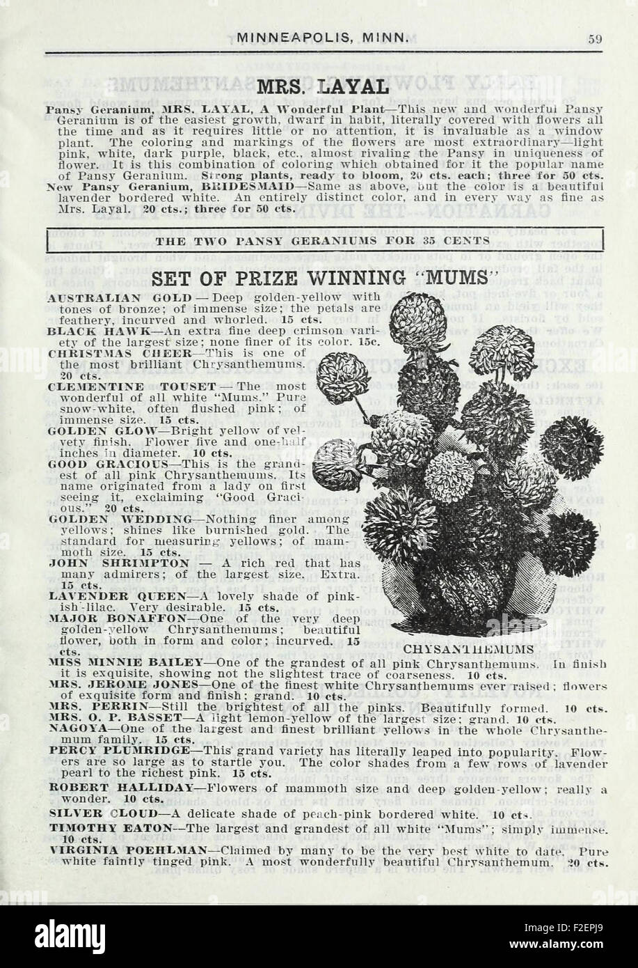 Le catalogue 'Lippincott Seeds' propose une variété de graines, y compris des fleurs et des légumes, avec des descriptions détaillées et des recommandations pour la culture, publiées par le département américain de l'Agriculture. Banque D'Images
