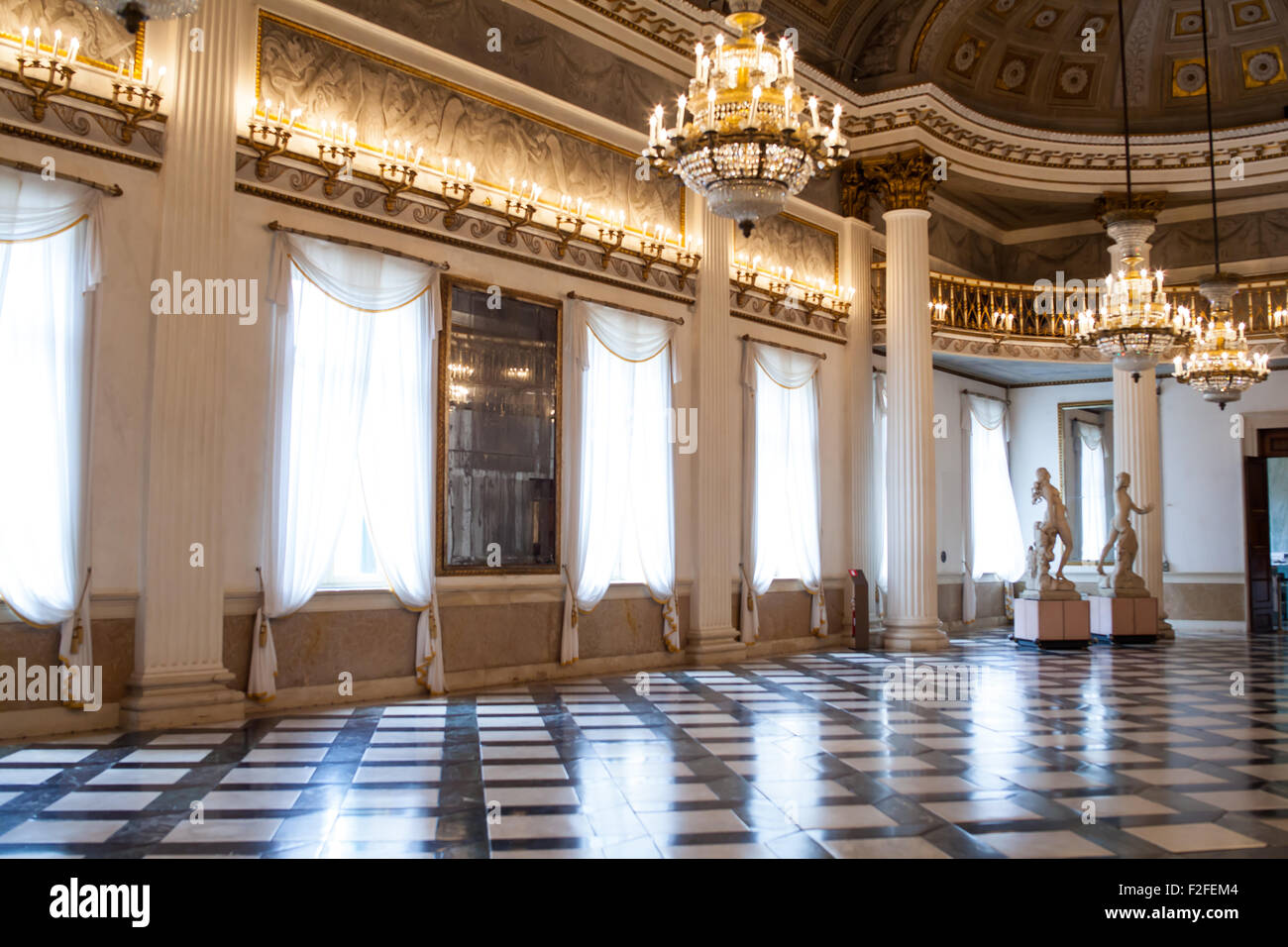 L'intérieur du vieux palais à Venise, Italie Banque D'Images