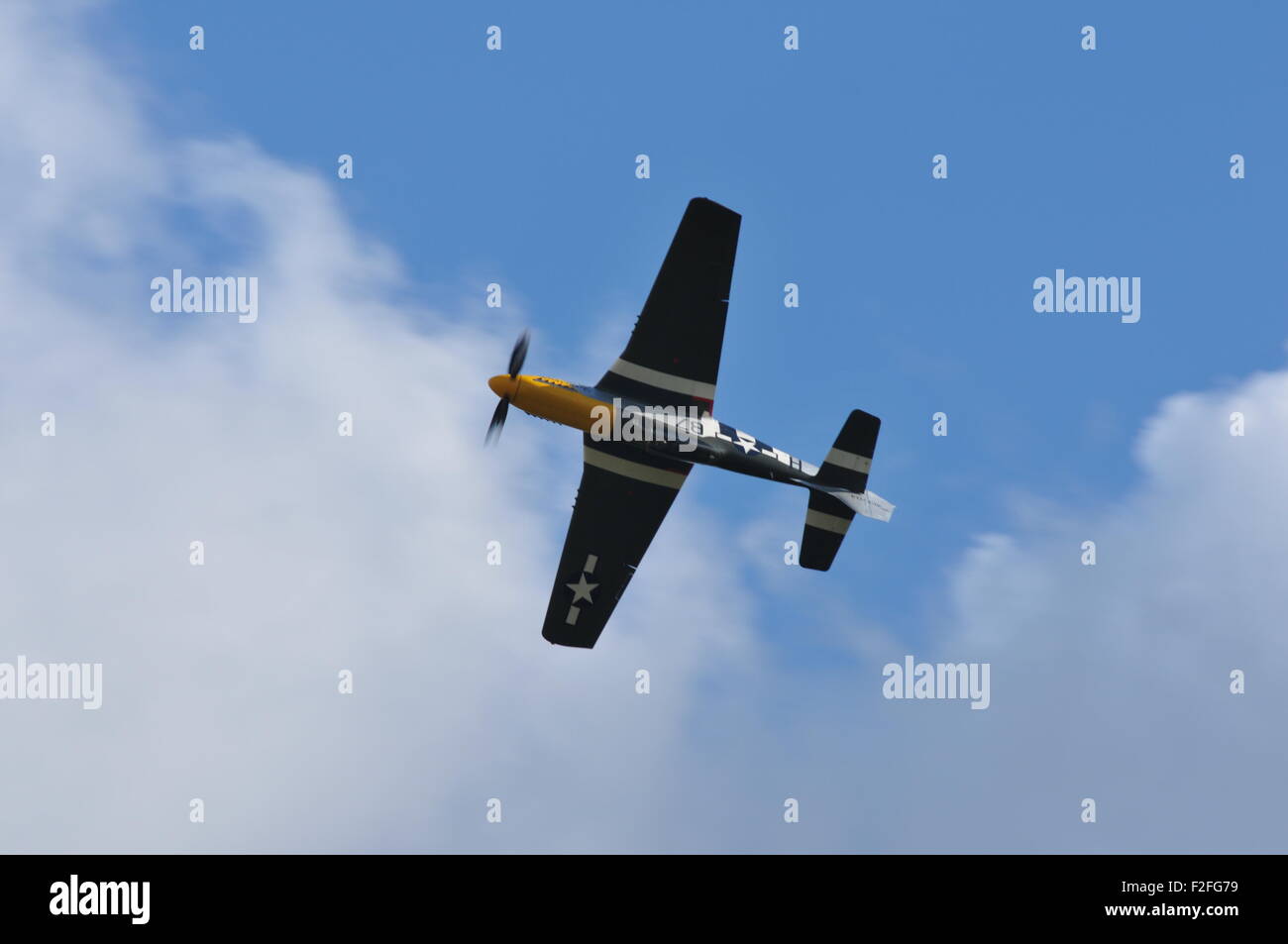 P51 Mustang display Frankie féroce chasse WW2 Banque D'Images