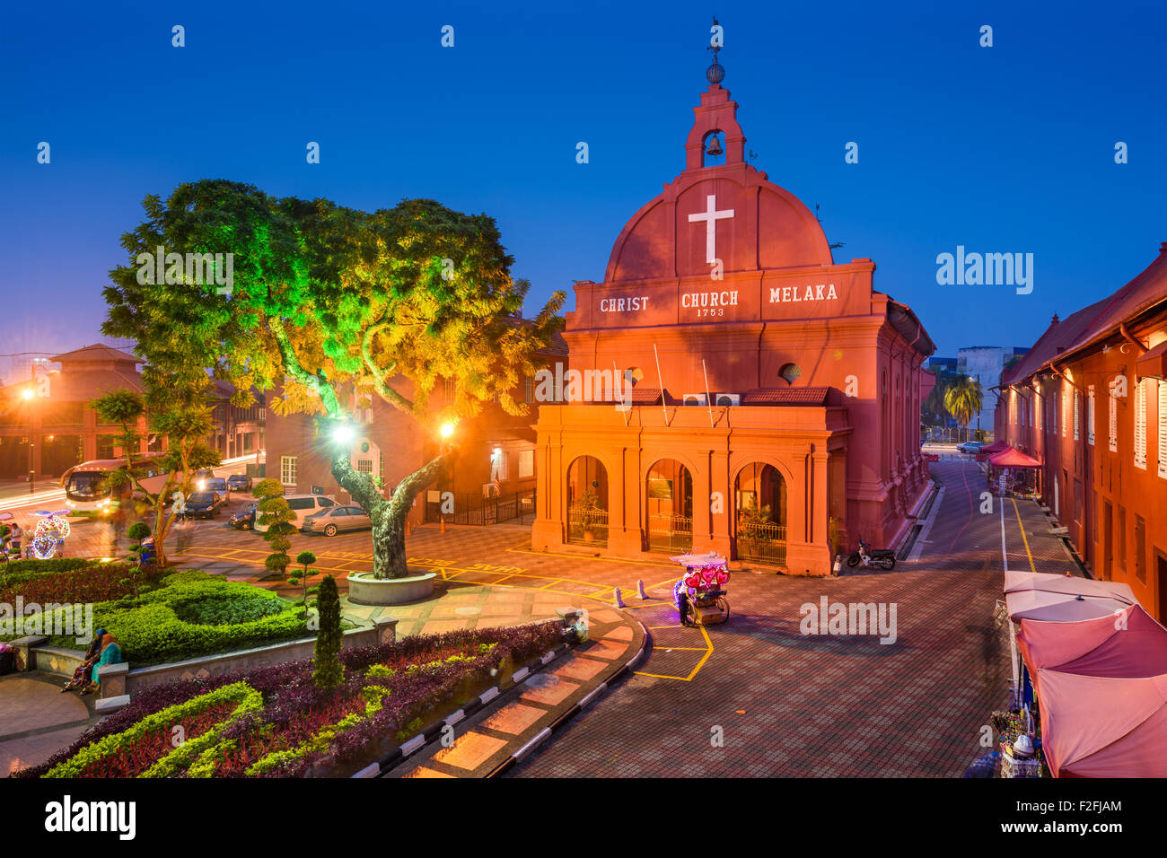 Christ Church à Malacca Melaka, Malaisie. Banque D'Images