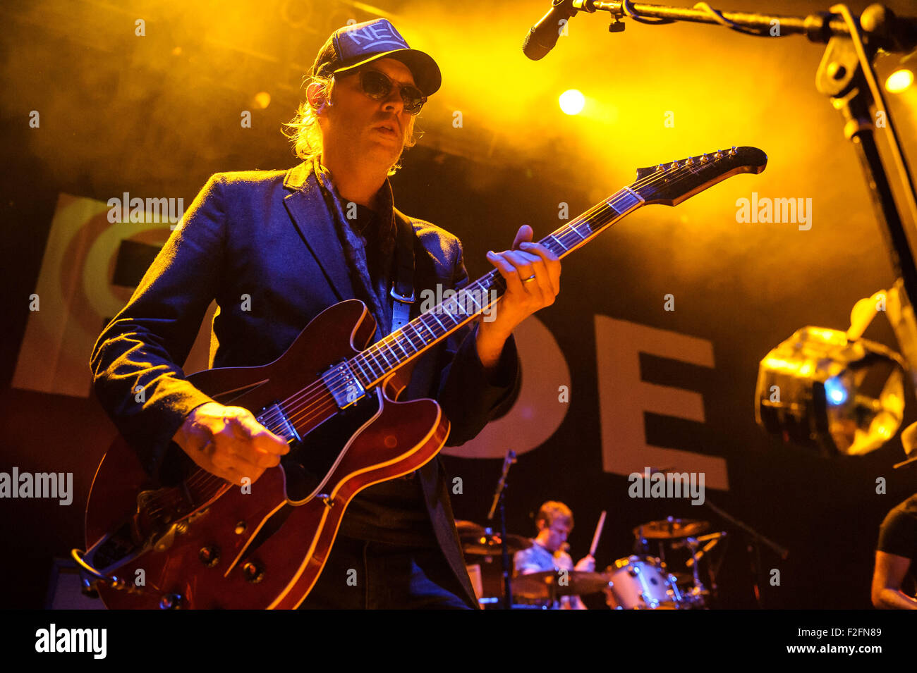 Washington, D.C., USA. 17 Sep, 2015. ANDY BELL de ride effectue au 9:30 Club à Washington, DC sur la soirée d'ouverture de leur tournée américaine de l'automne. Credit : Kyle Gustafson/ZUMA/Alamy Fil Live News Banque D'Images