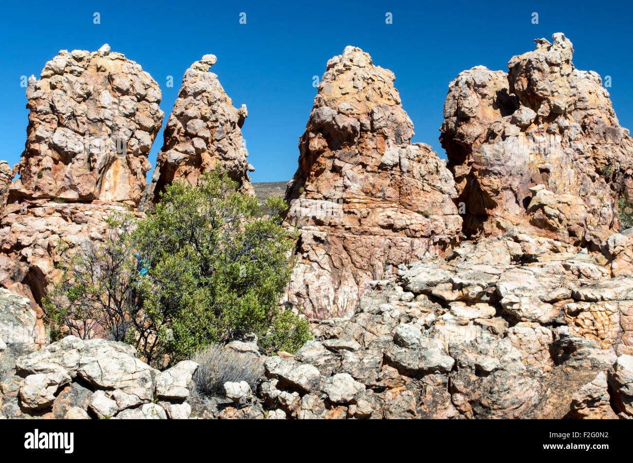 Rock formations dans les montagnes de Cederberg Afrique du Sud Banque D'Images