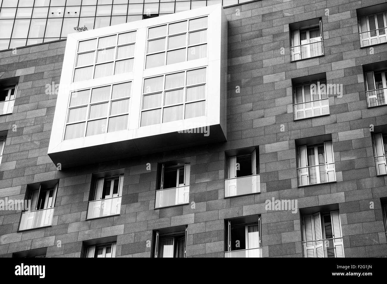 L'architecture moderne de Bilbao, Vizcaya, Espagne Banque D'Images