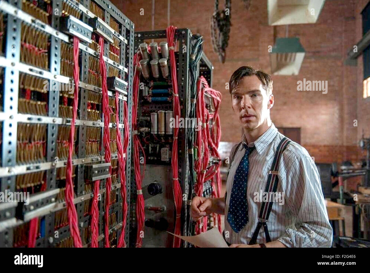 Le jeu d'IMITATION 2014 Weinstein Company film avec Benedict Cumberbatch comme Alan Turing Banque D'Images