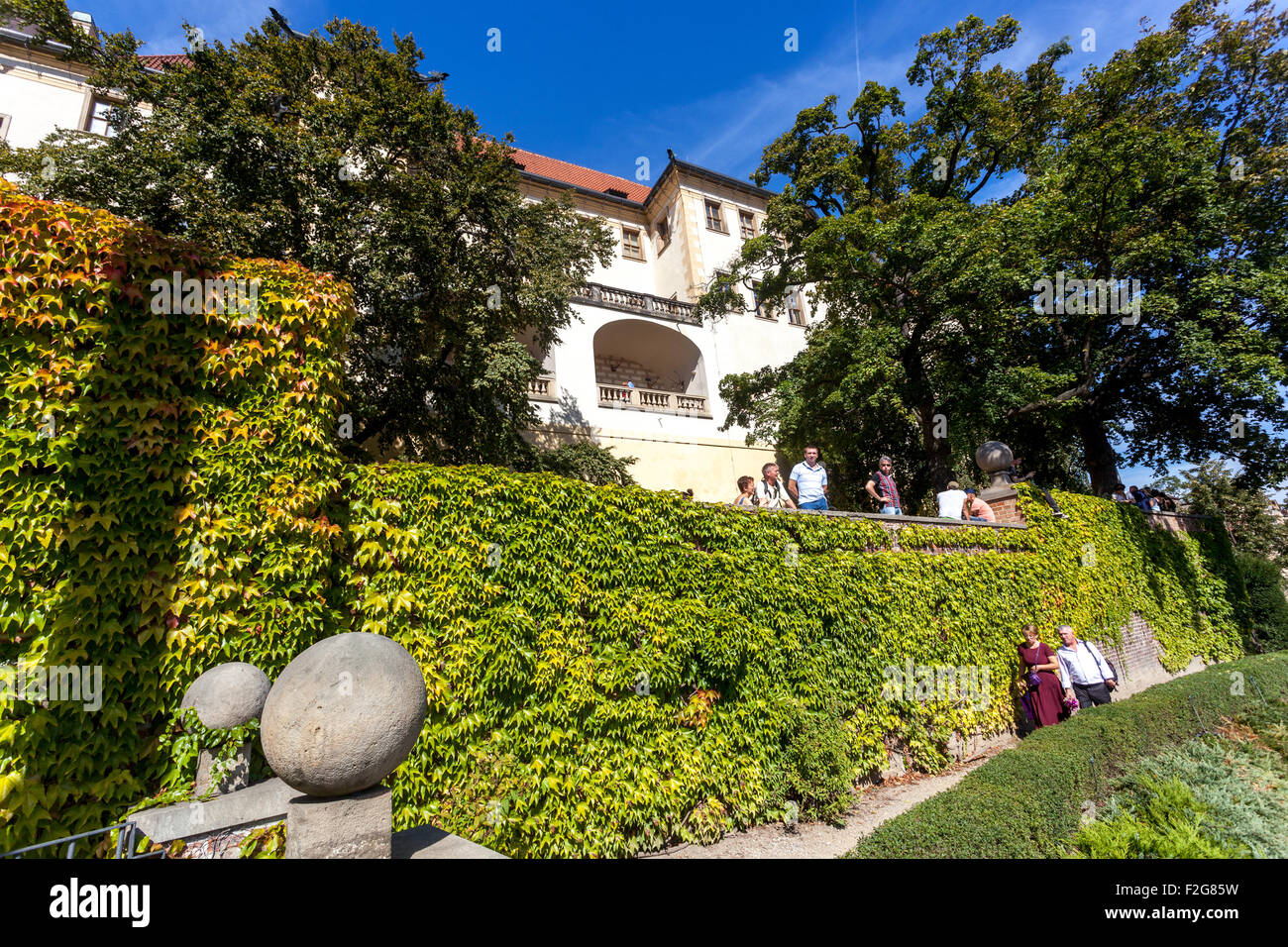 Les pentes sud des jardins du château de Prague, Prague, République Tchèque, Europe Banque D'Images