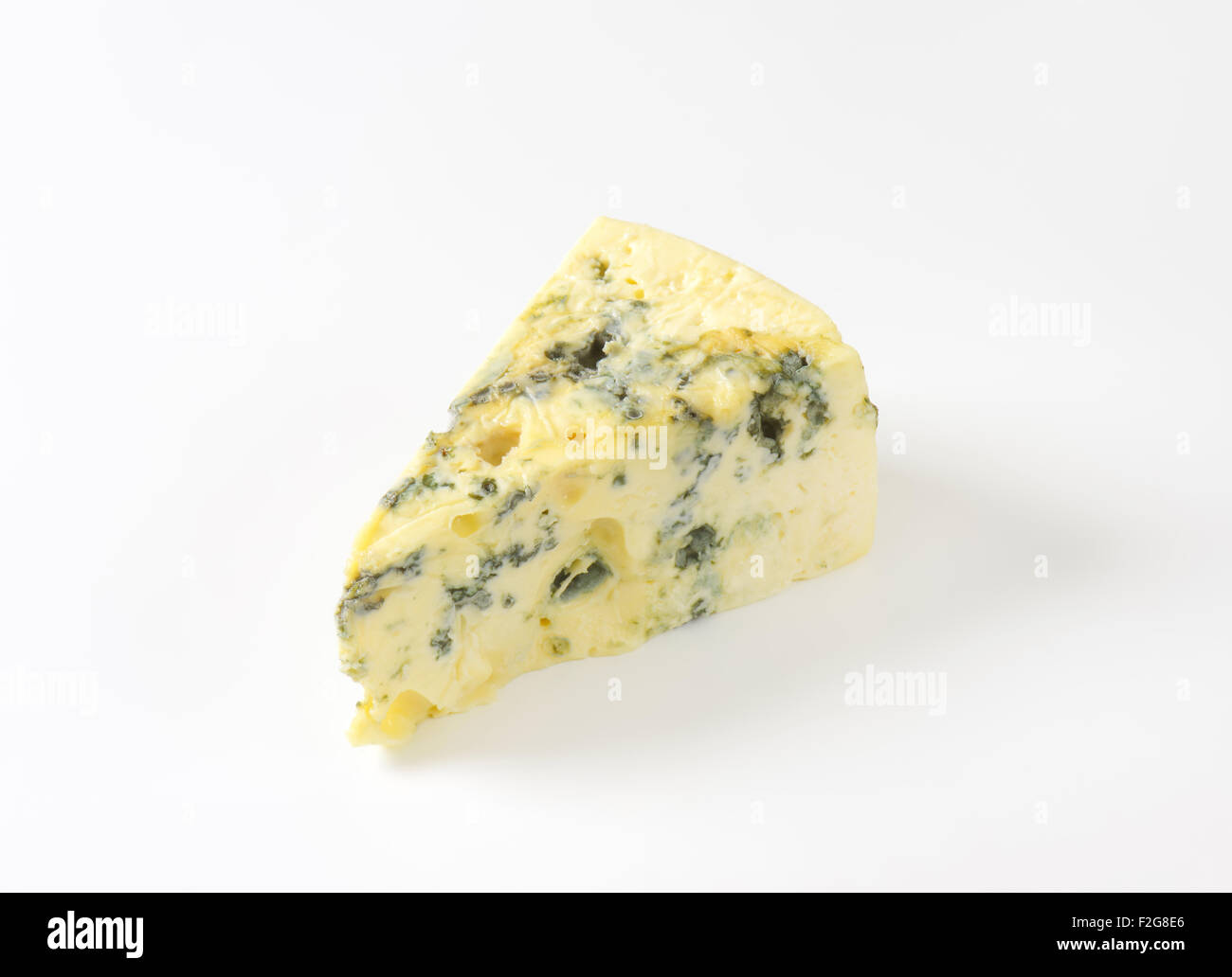 Coin de fromage bleu français Banque D'Images