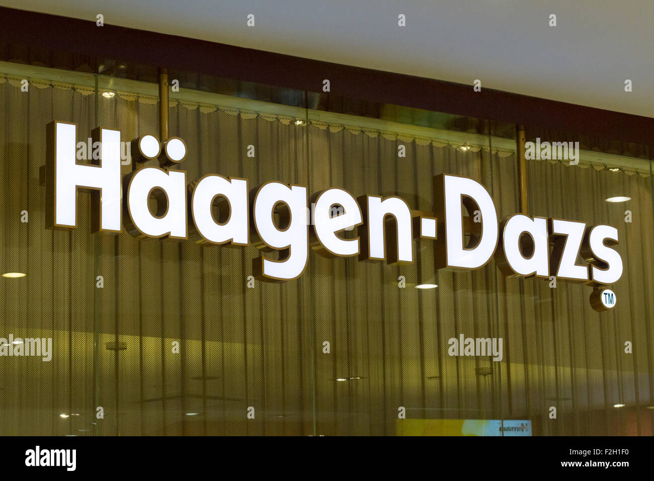 Logo Häagen-Dazs Banque D'Images