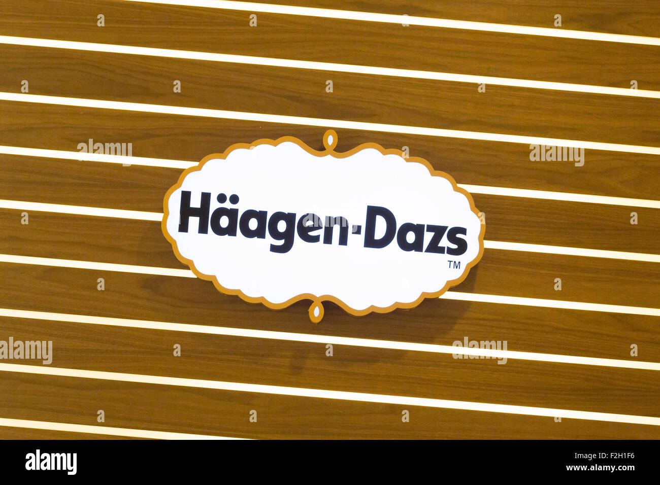 Logo Häagen-Dazs Banque D'Images