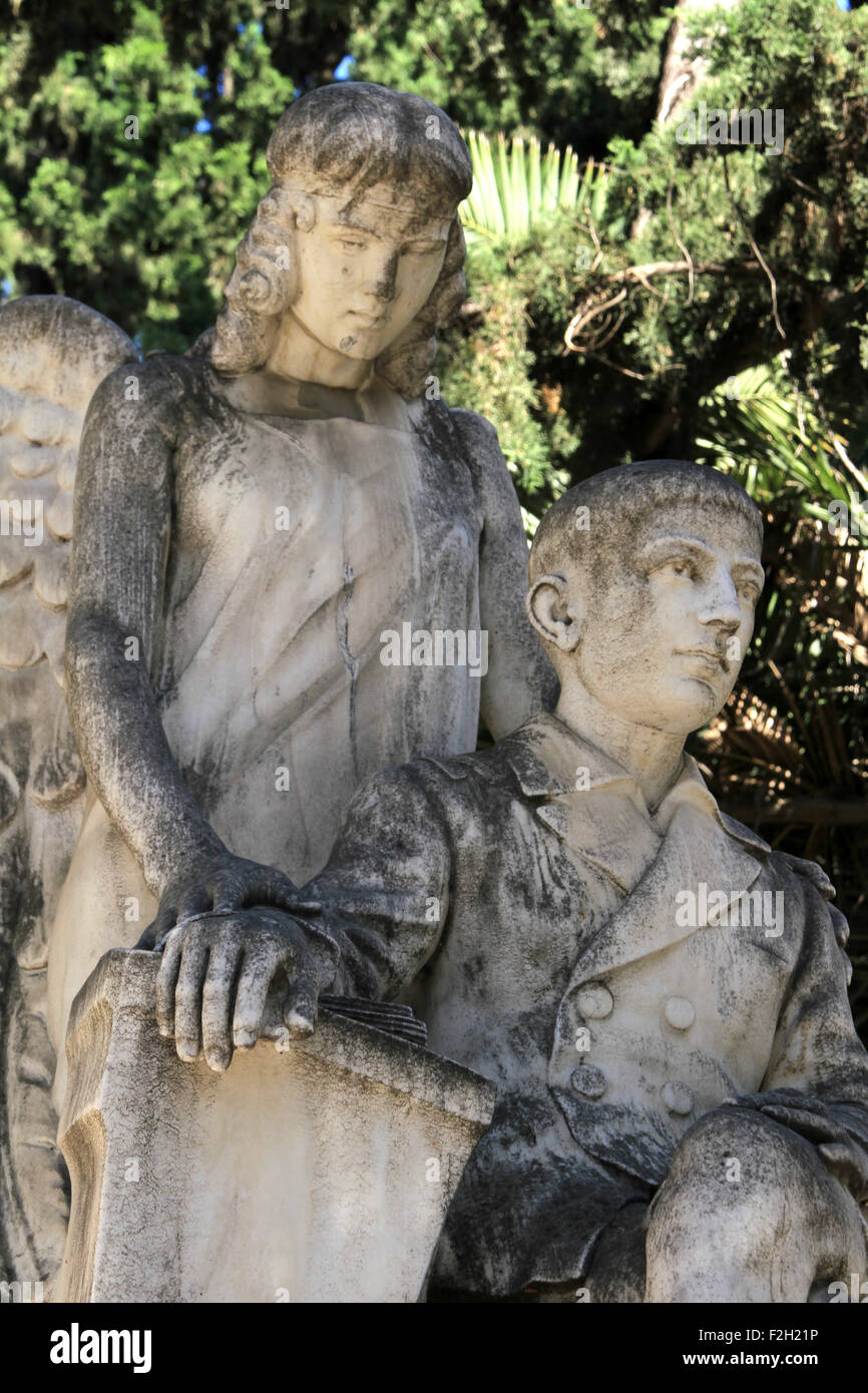 Le premier cimetière d'Athènes - Proto Nekrotafio Banque D'Images