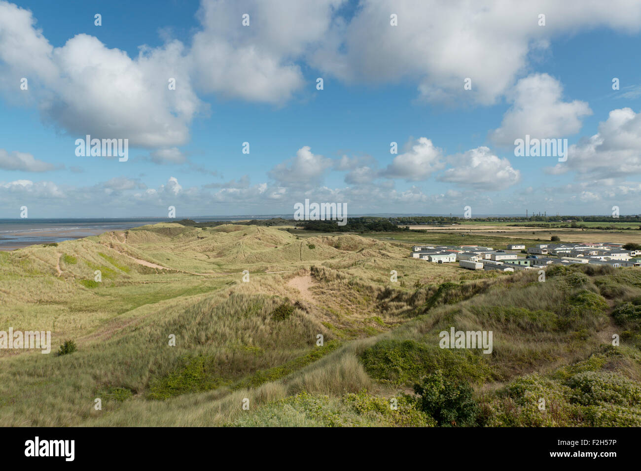 Le site de conservation de la faune à Gronant dunes dans Flintshire, près de Prestatyn dans Denbighshire. Banque D'Images Le site de conservation de la faune à Gronant dunes dans Flintshire, près de Prestatyn dans Denbighshire. Banque D'Images