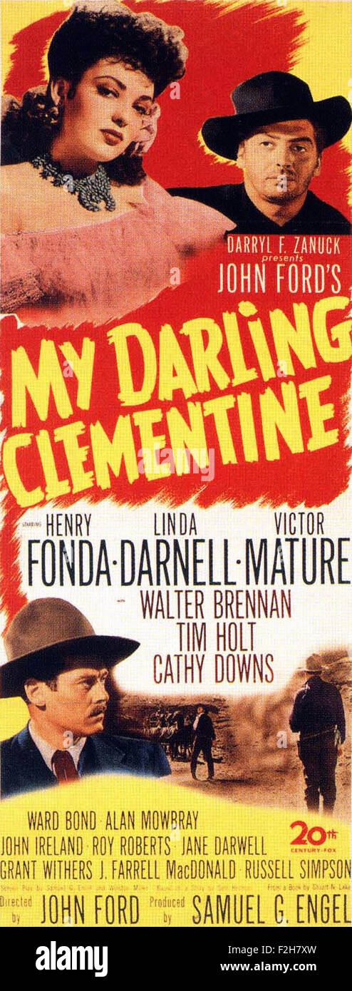 My Darling Clementine 02 - Affiche de film Banque D'Images