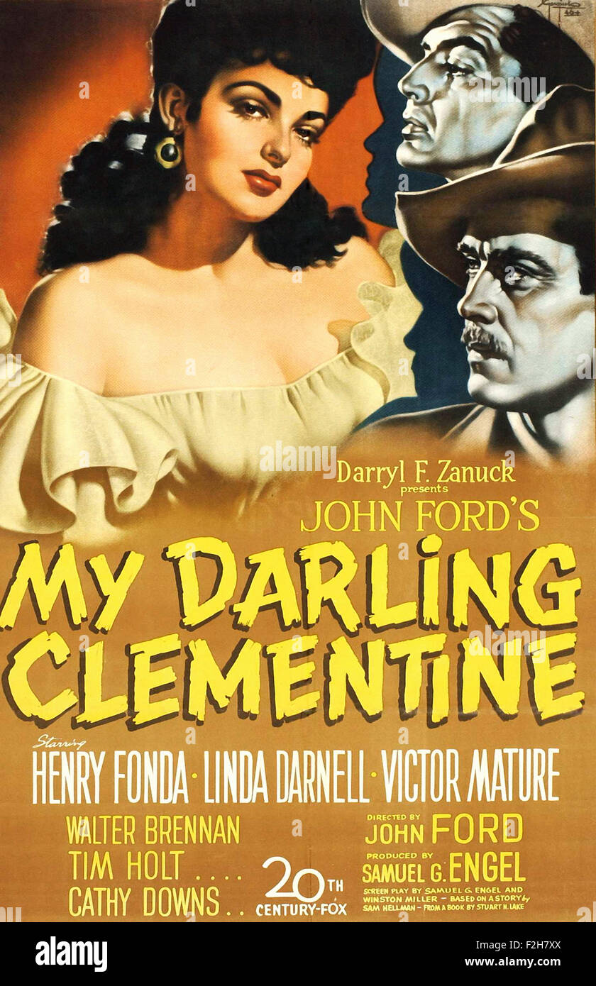 My Darling Clementine 15 - Affiche de film Banque D'Images