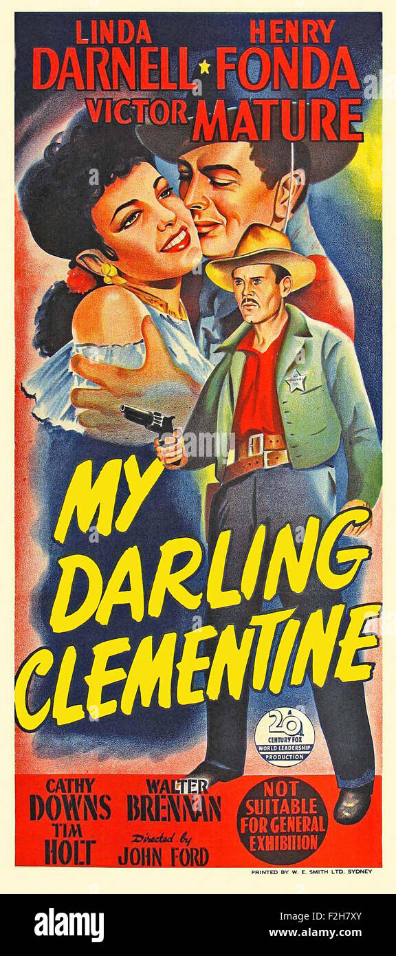 My Darling Clementine 16 - Affiche de film Banque D'Images