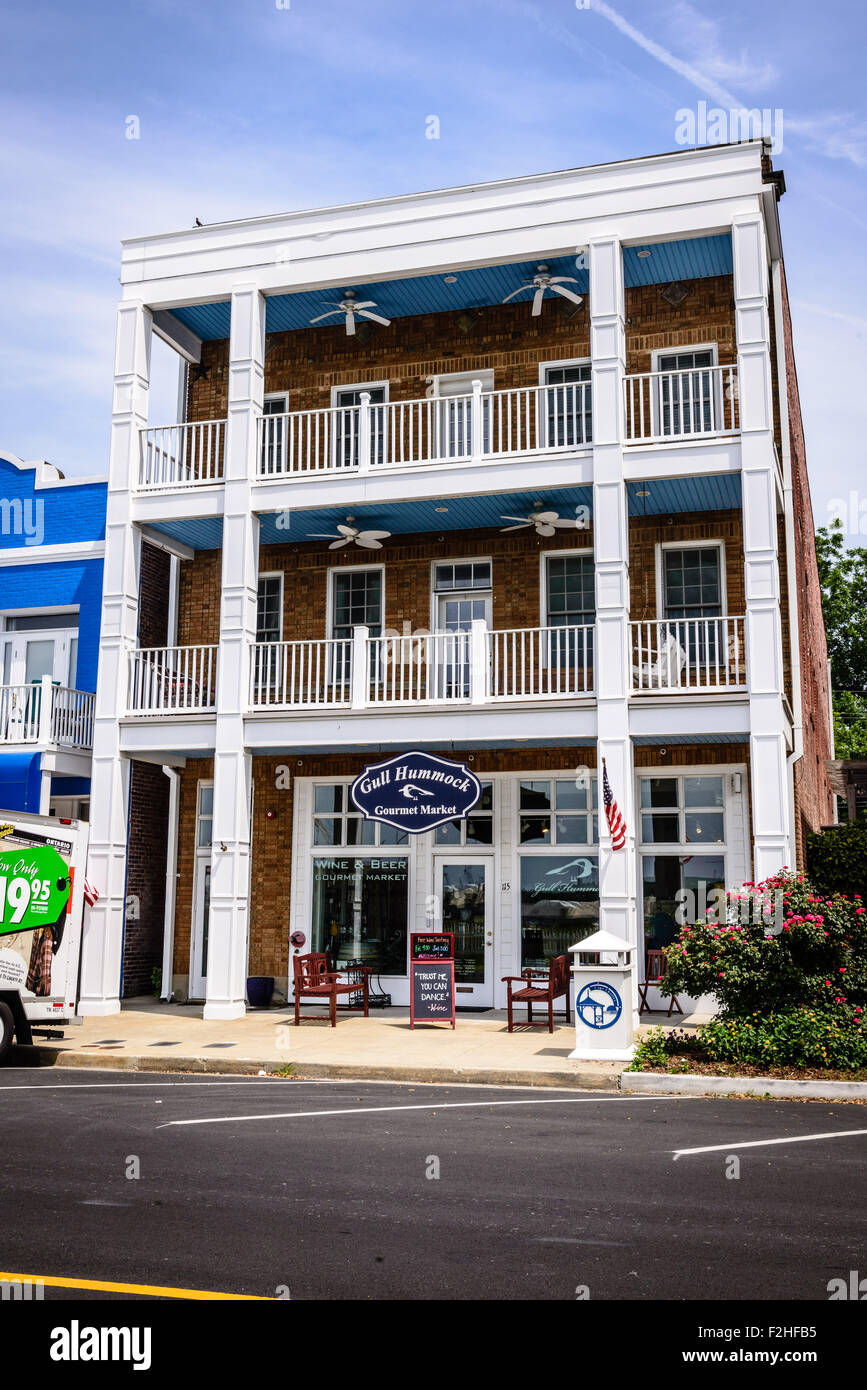 Hummock Gull marché gourmand, 115 Mason Street, Cape Charles, Virginie Banque D'Images