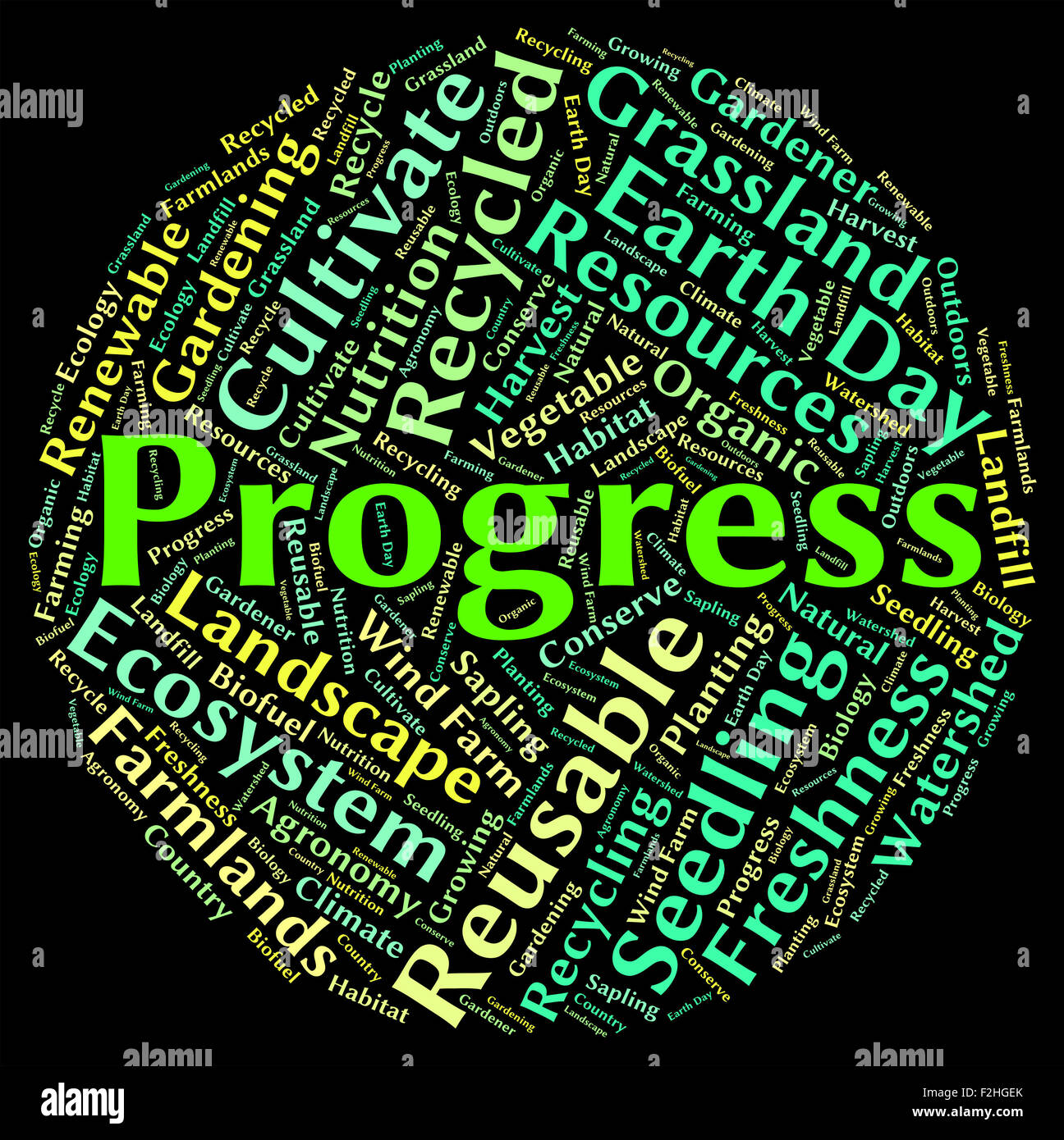Mot de progrès et de croissance qui représente la progression la plus-value Banque D'Images