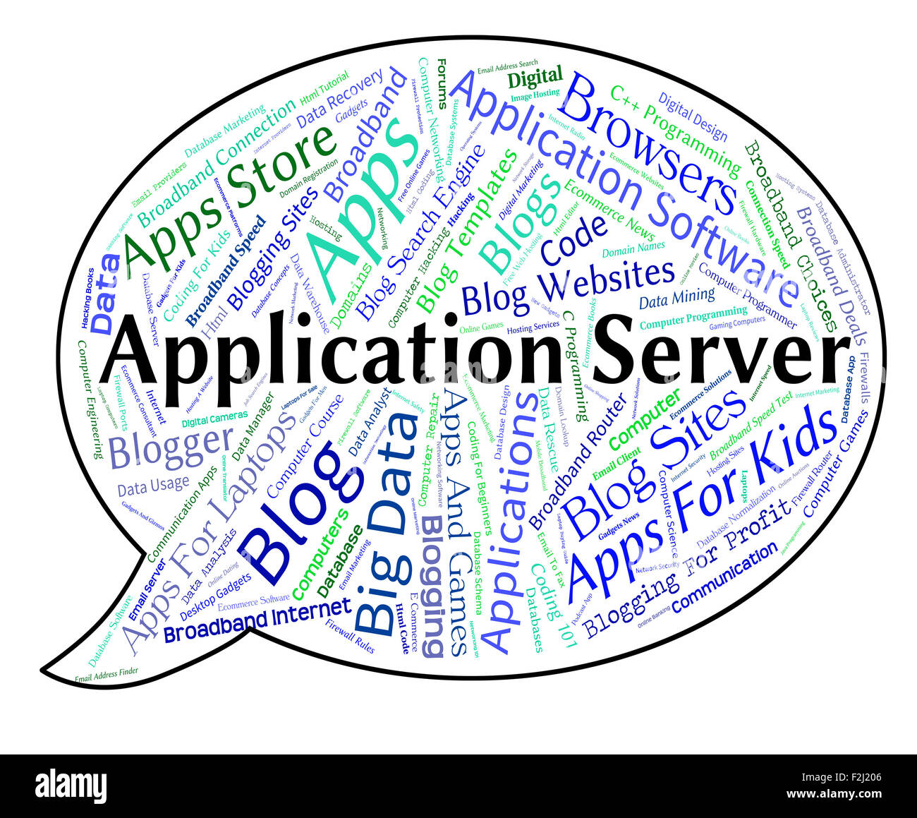 Application Server sens sert l'hébergement et l'Host Banque D'Images