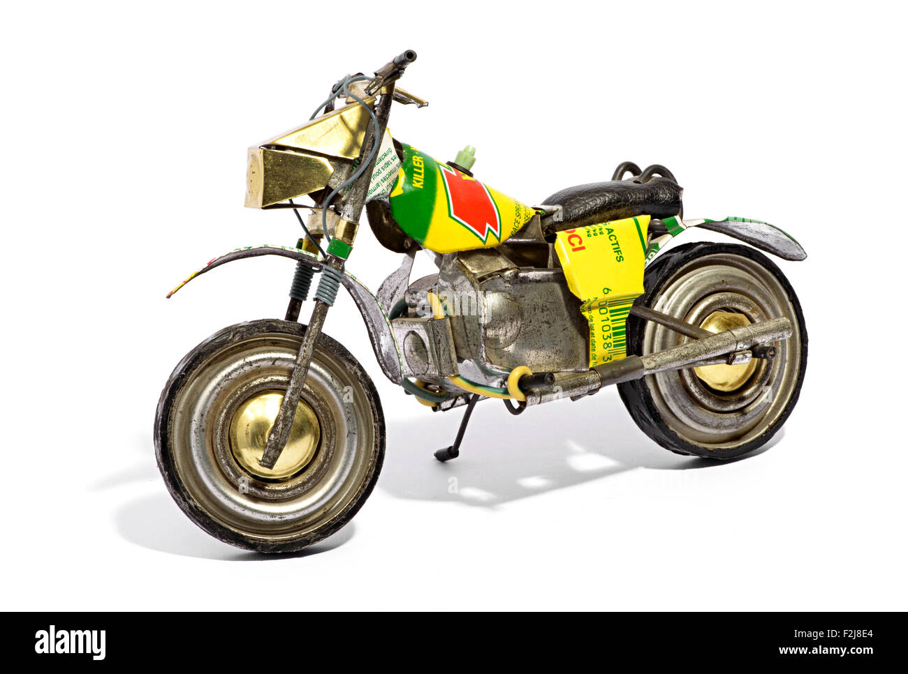 Maquette d'une moto rétro Banque D'Images