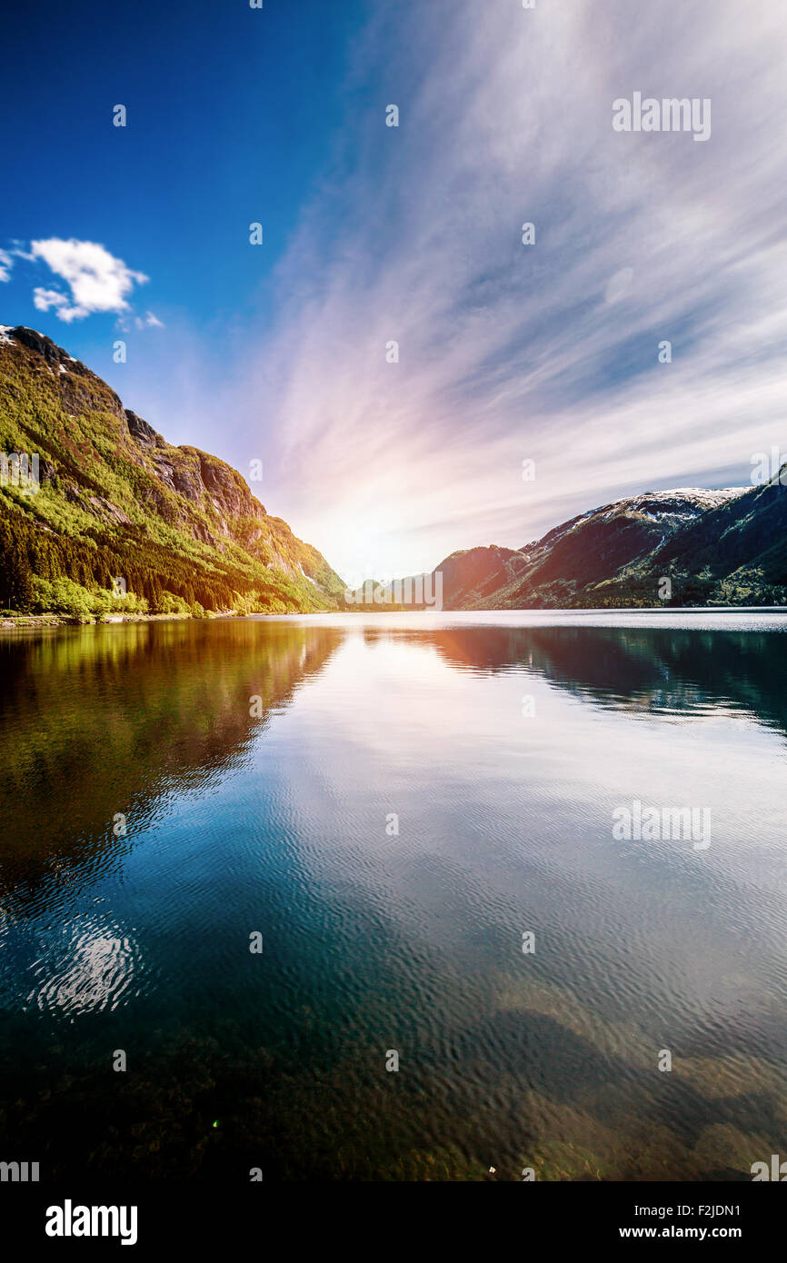 Belle Nature Norvège paysage naturel. Banque D'Images