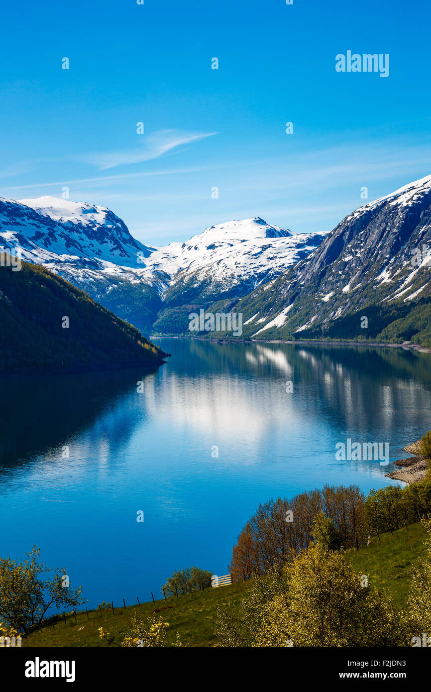 Belle Nature Norvège paysage naturel. Banque D'Images