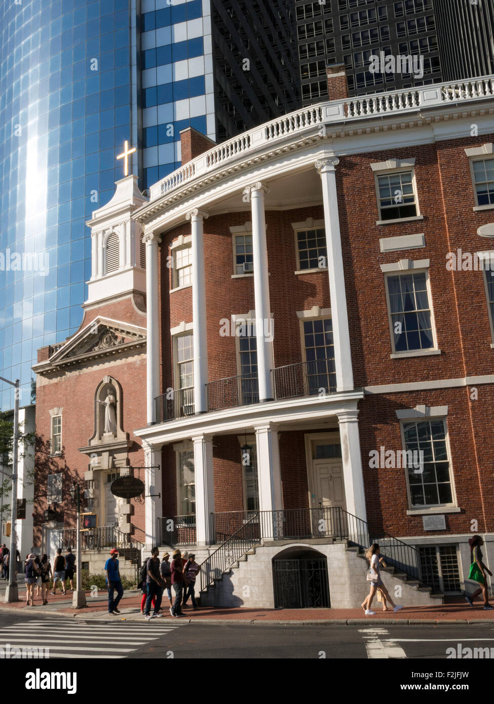 L'église de Notre-Dame du Saint-Rosaire,le culte de Saint Elizabeth Ann Seton et le James Watson House, NYC Banque D'Images
