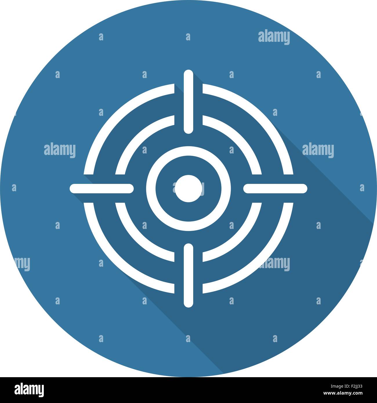 Les objectifs de l'icône. Modèle plat. Illustration de Vecteur