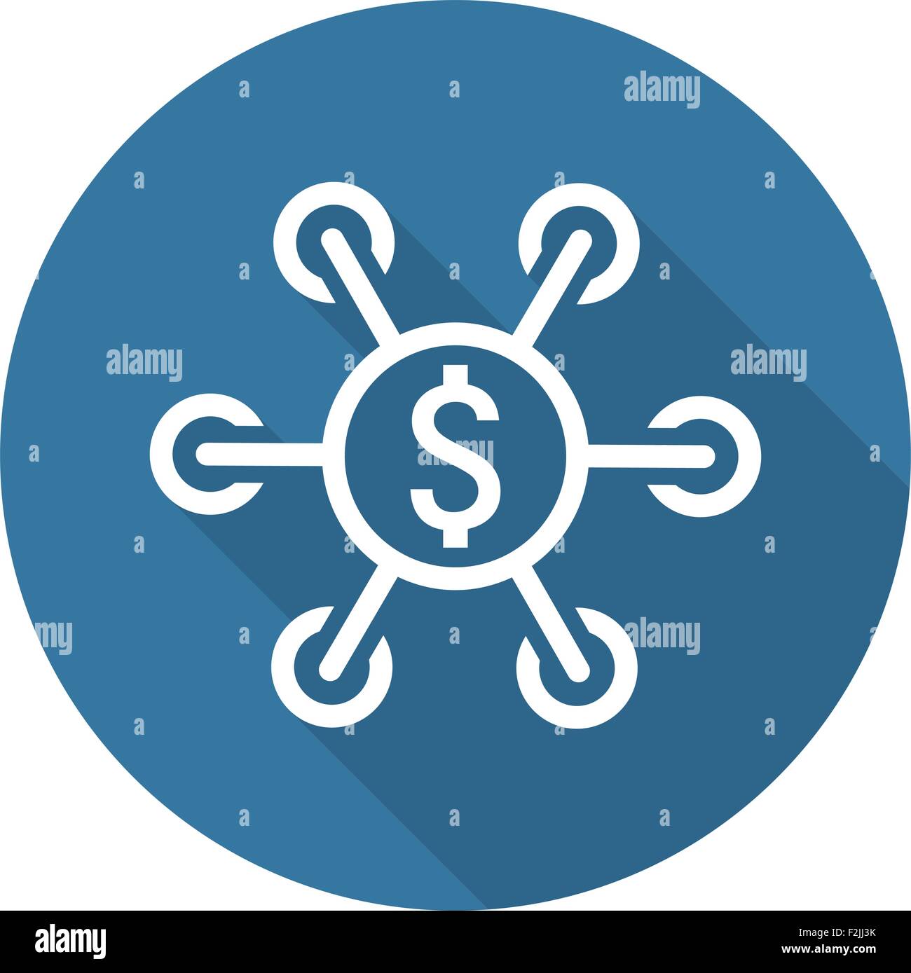 L'icône de l'investissement. Concept d'entreprise. Modèle plat. Illustration de Vecteur