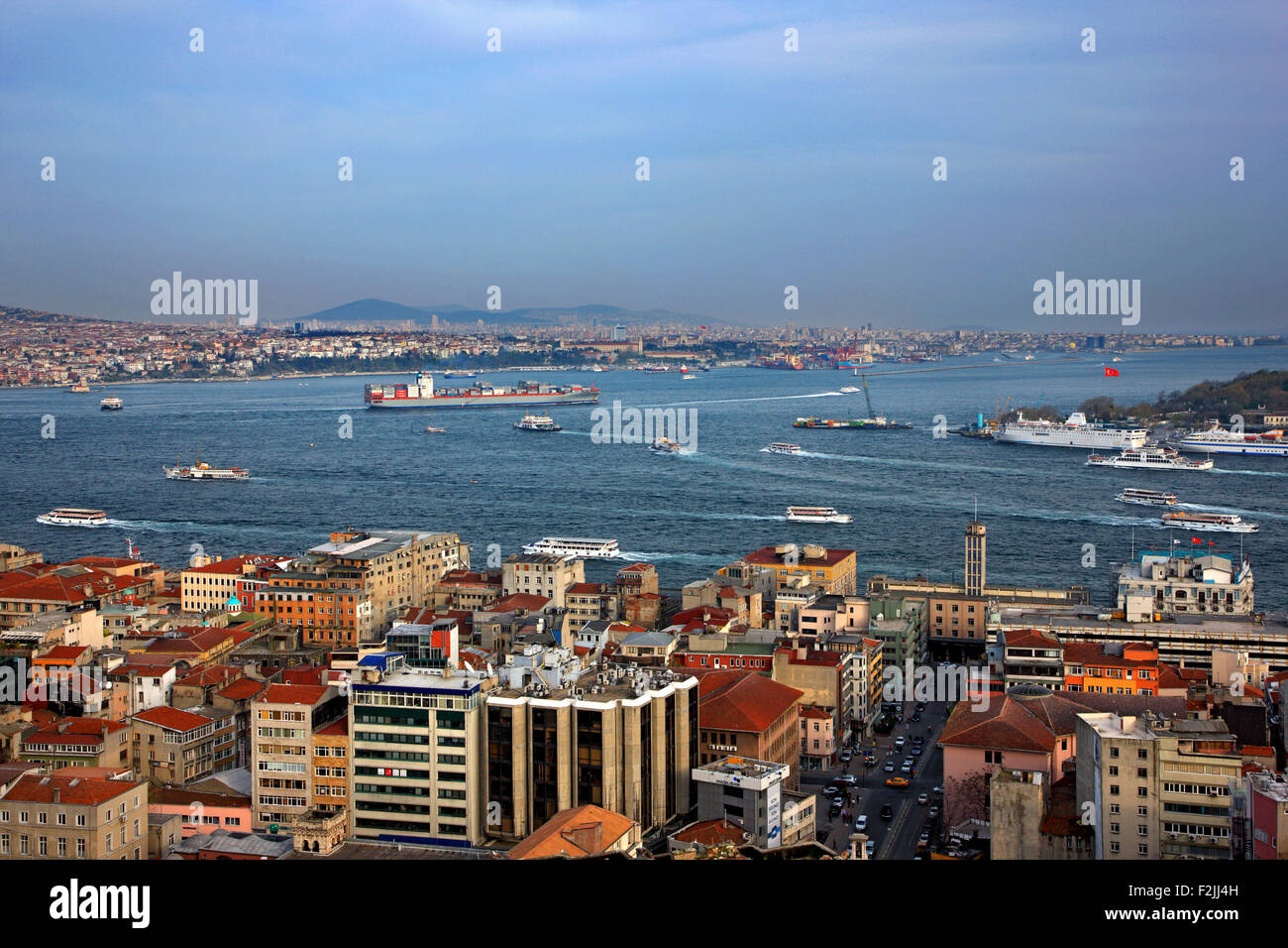 Vue d'Istanbul de la tour de Galata. La Turquie Banque D'Images