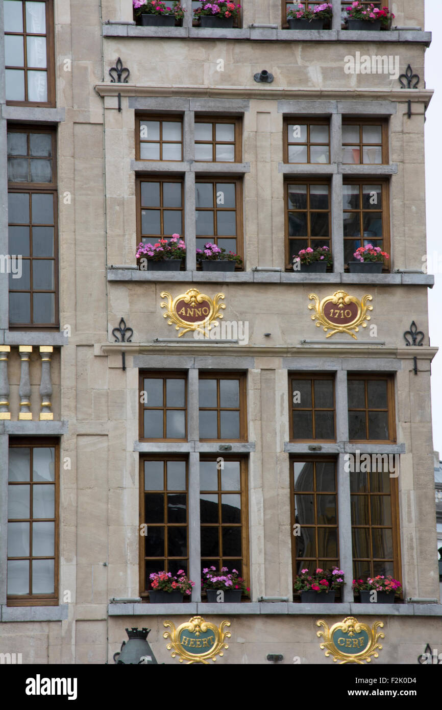 Maison du serf, Maison du Cerf, Grand Place 20, Bruxelles, Belgique Banque D'Images