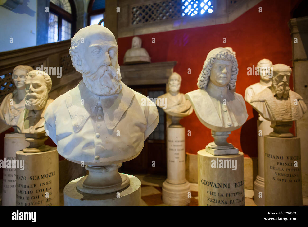 Vue de l'italien, Venise artistes demi-longueur Banque D'Images
