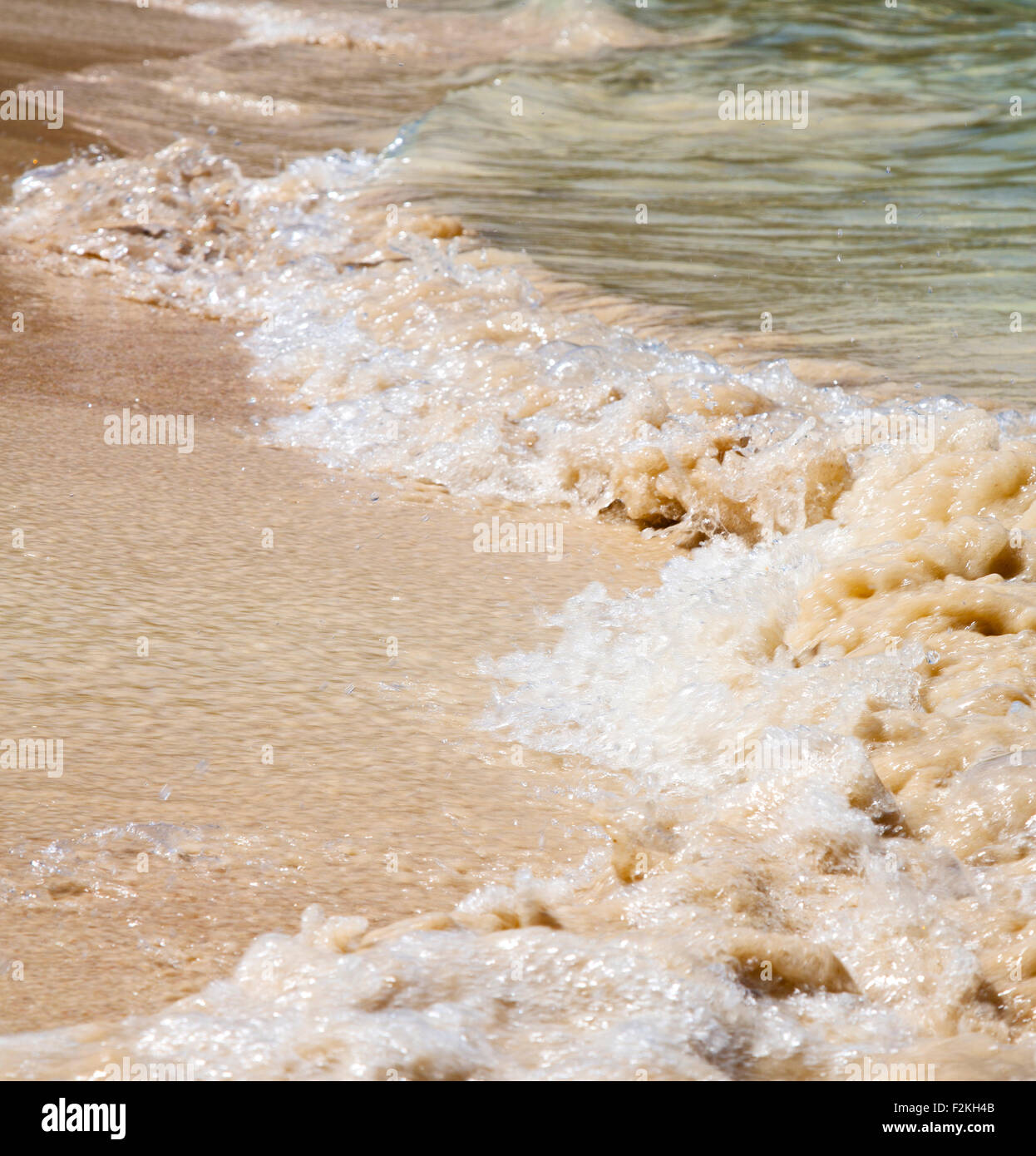 Résumé de la mousse dans la plage Thaïlande Kho Tao Bay côte et mer de Chine du sud Banque D'Images